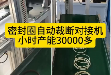 「視頻」密封圈自動(dòng)裁斷對(duì)接機(jī)，每小時(shí)產(chǎn)能30000多！
